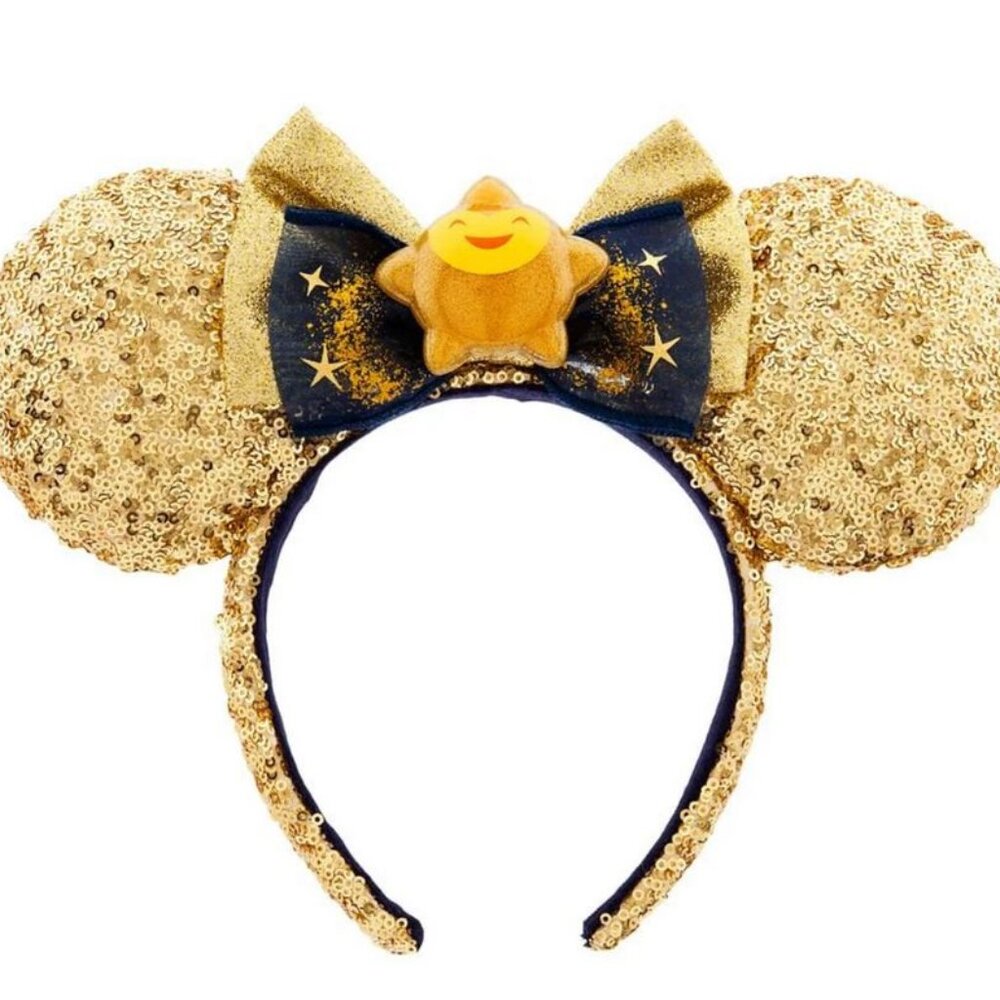 NWT Disney Parks Wish Star Sequined Minnie Mouse Ears Headband for Adults